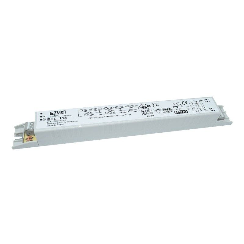 foto del prodotto tci led reattore elettronico tci lineare multilampada 1x18 137994 118h