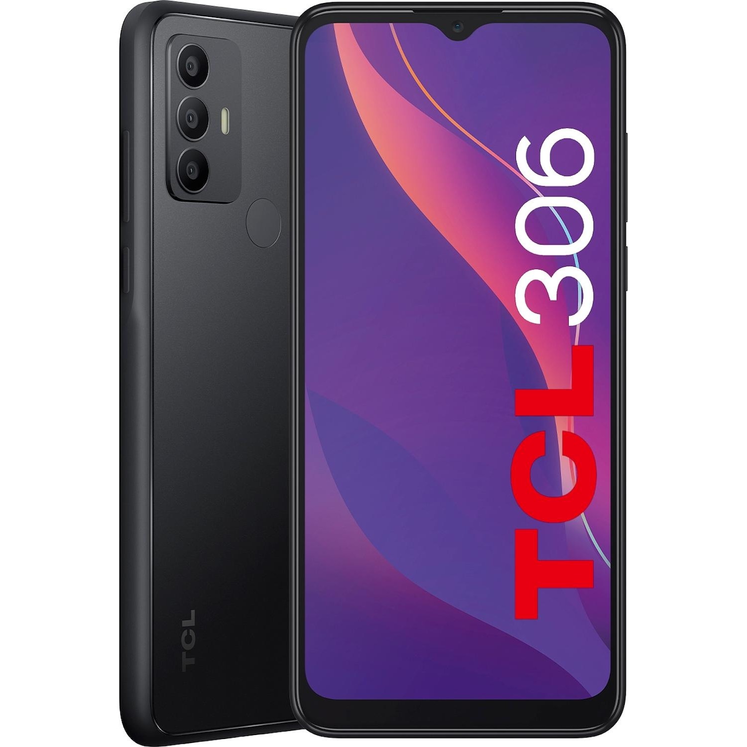 foto del prodotto tcl 306 16,6 cm 6.52 doppia sim android 12 4g 3 gb 32 gb 5000 mah grigio