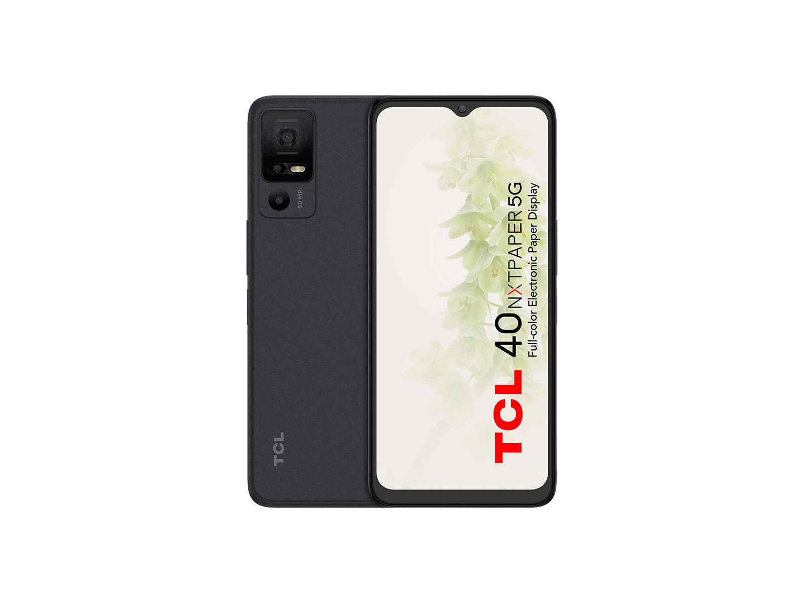 foto del prodotto tcl 40 nxtpaper 5g 16,8 cm 6.6 dual sim ibrida android 13 usb tipo c 6 gb 256 gb 5000 mah nero