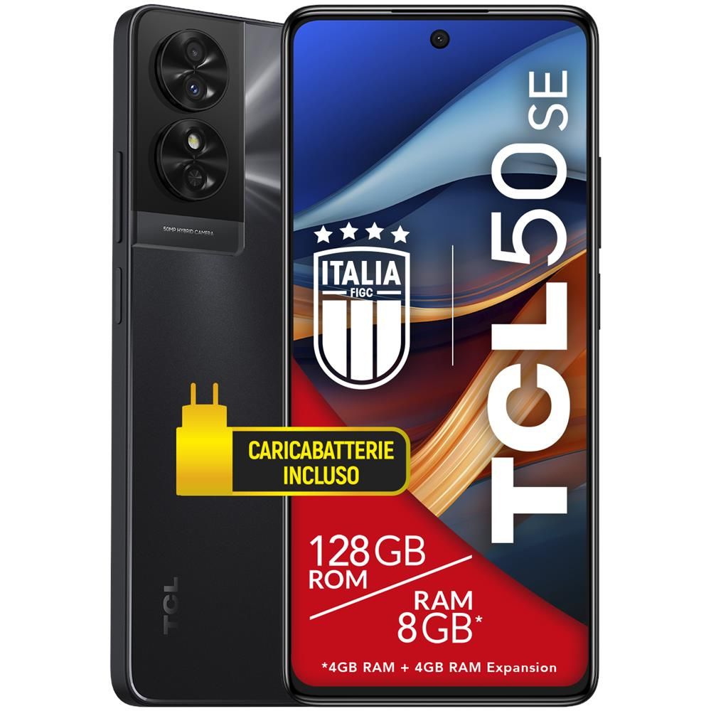 foto del prodotto tcl 50 se 17,2 cm 6.78 doppia sim android 14 4g usb tipo c 4 gb 128 gb 5010 mah grigio