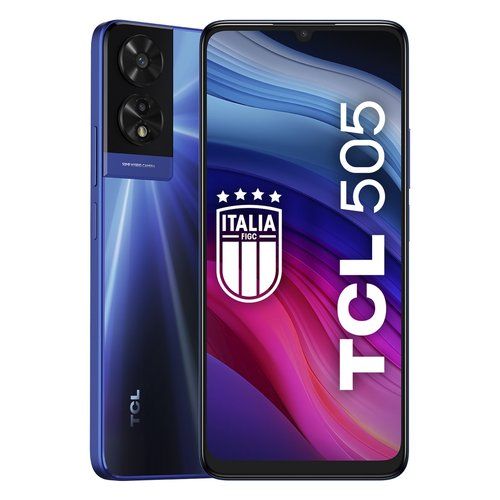 foto del prodotto tcl 505 17,1 cm 6.75 doppia sim android 14 4g usb tipo c 4 gb 128 gb 5010 mah blu