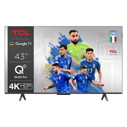 foto del prodotto tcl c69 serie c6 smart tv qled 4k 43 43c69b, dolby vision, dolby atmos, google tv