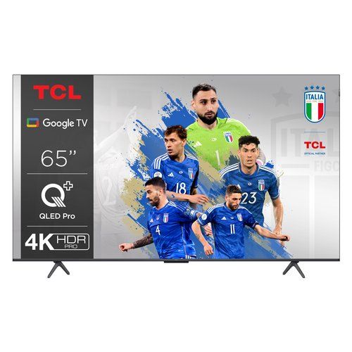 foto del prodotto tcl c69 serie c6 smart tv qled 4k 65 65c69b, audio onkyo con subwoofer, dolby vision atmos, google tv