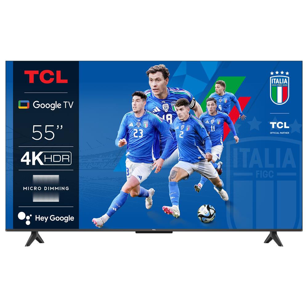 foto del prodotto tcl p655 serie p6 smart tv ultra hd 4k 55 55p655, dolby audio, controlli vocali, google tv