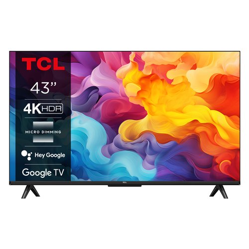 foto del prodotto tcl p655 serie p65 smart tv ultra hd 4k 43 43p655, dolby audio, controlli vocali, google tv