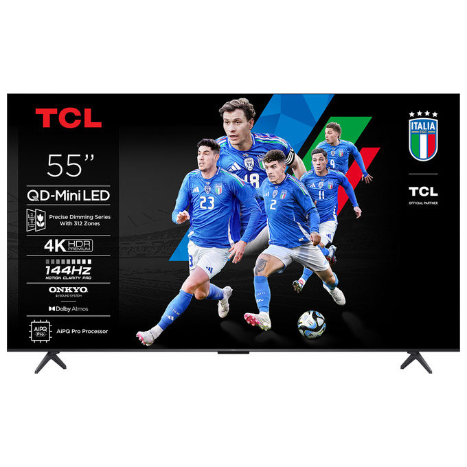 foto del prodotto tcl q6c series smart tv 55'' 4k qd-mini led google tv dolby vision iq