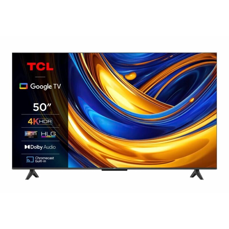 foto del prodotto tcl - serie p61 smart tv ultra hd 4k 50 50p61b, dolby audio, controlli vocali, google tv