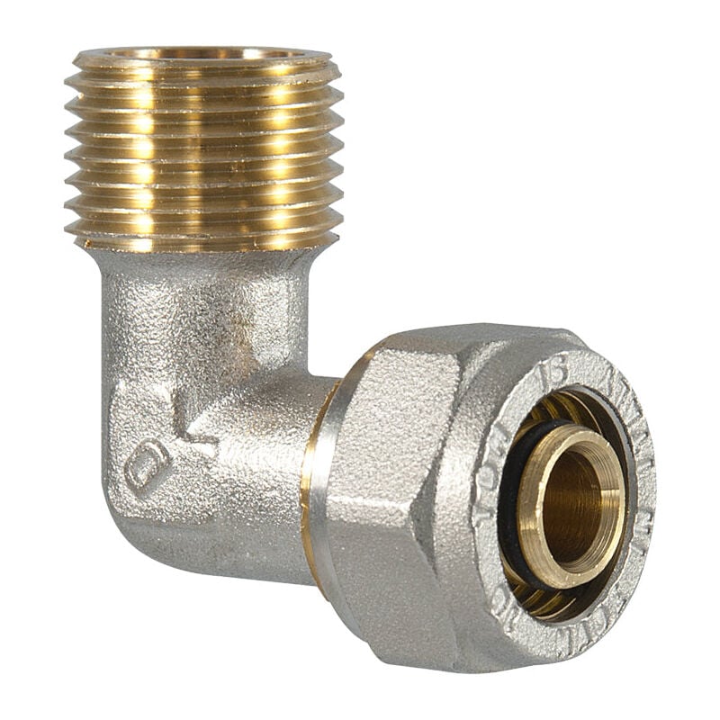 foto del prodotto tdm raccordo curvo maschio a compressione per tubo multistrato 1 x 26 3,0 mm