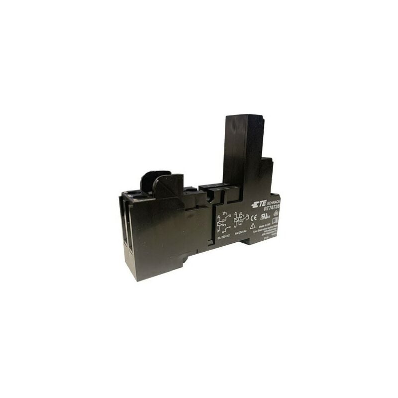 foto del prodotto te connectivity connettivit te 6 1415035 1 shrack rt78726 supporto rel per guida din, rel xt, rt, ry