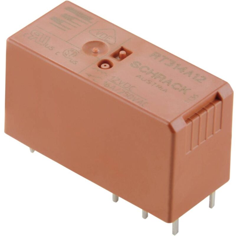 foto del prodotto te connectivity rt424f12 rel per pcb 12 v dc 8 a 2 scambi 1 pz.