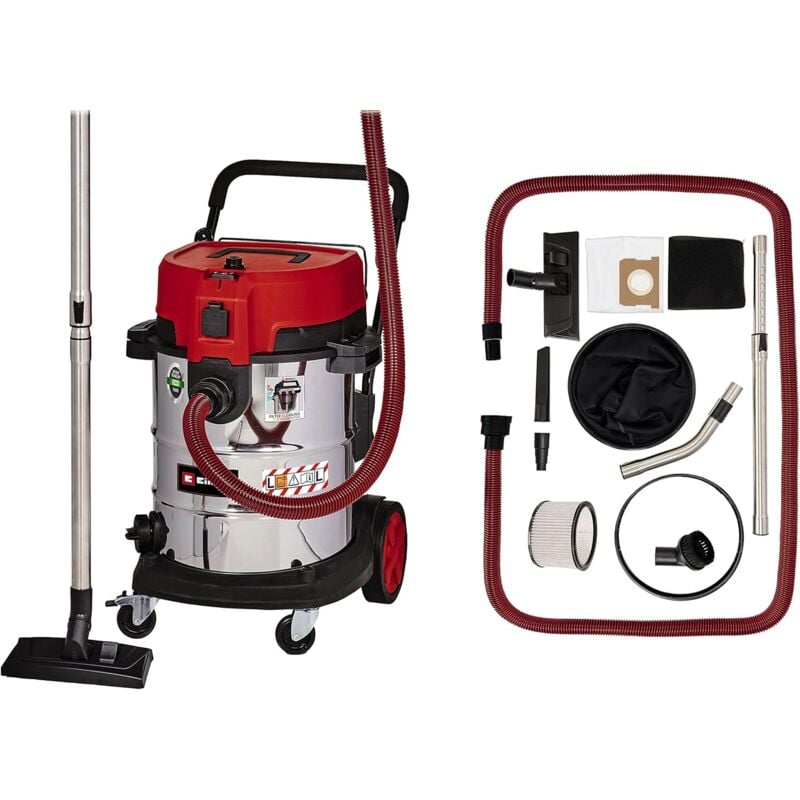 foto del prodotto te vc 2350 sacl bidone aspiratore solidi e liquidi classe l 1600 w einhell