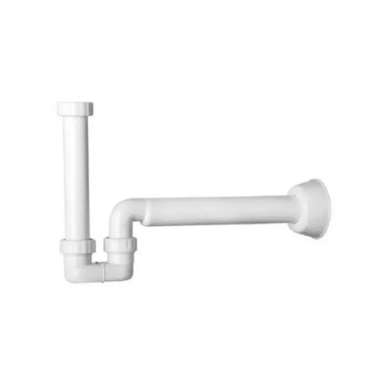 foto del prodotto tea sifone scarico a esse ribassato in polipropilene pp bianco senza piletta per lavabo o bidet sospesi modello mosquito 11 4 40