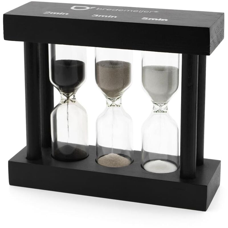 foto del prodotto tea timer 3fold nero 2 3 5 minuti 195005 bredemeijer