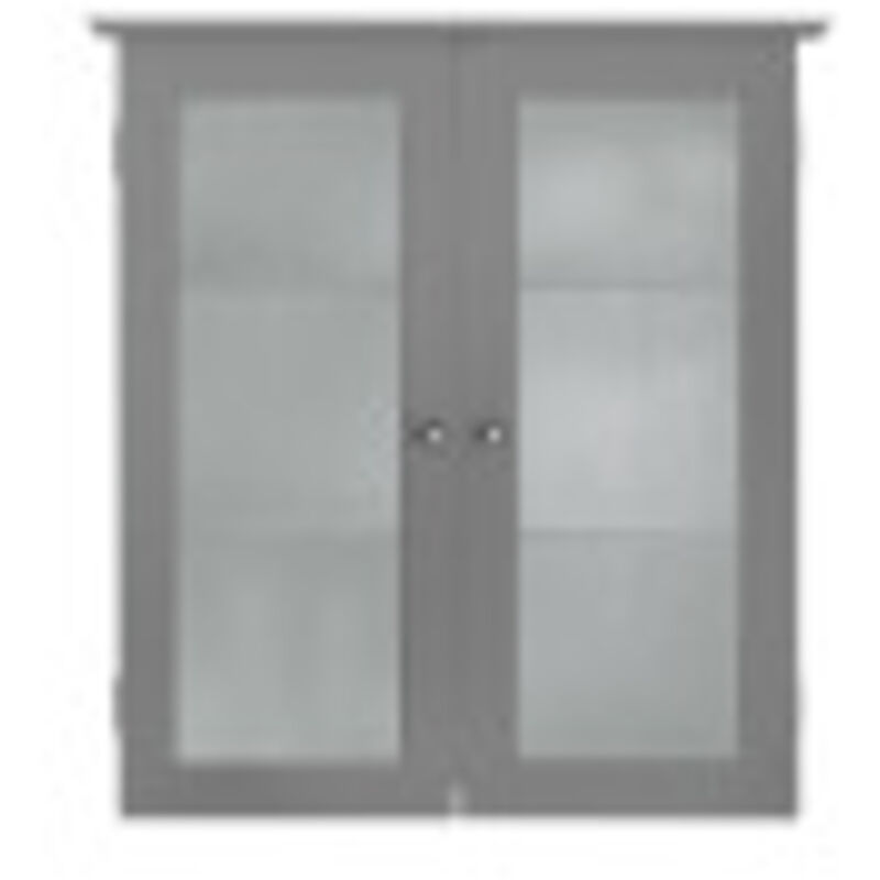 foto del prodotto teamson home connor arredo bagno pensile 2 porte in vetro grigio ehf 581g