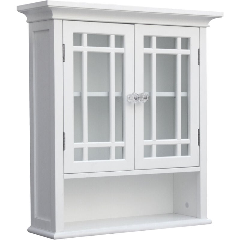 foto del prodotto teamson home neal arredo bagno pensile in legno 2 porte bianco 7473