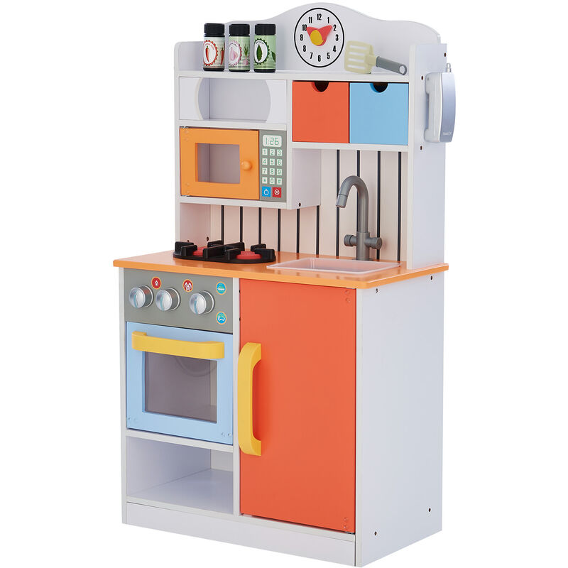 foto del prodotto teamson kids giocare a cucina per bambini legno giocattolo imitazione td 11708r