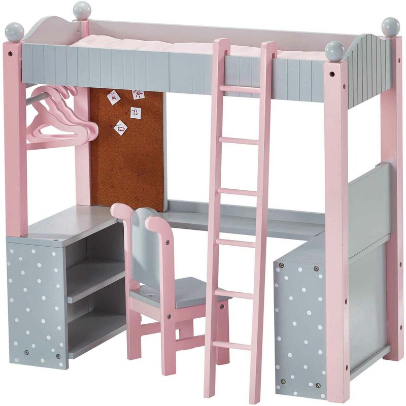 foto del prodotto teamson kids letto a castello e scrittoio per bambole giochi ruolo olivias world td 0204ag