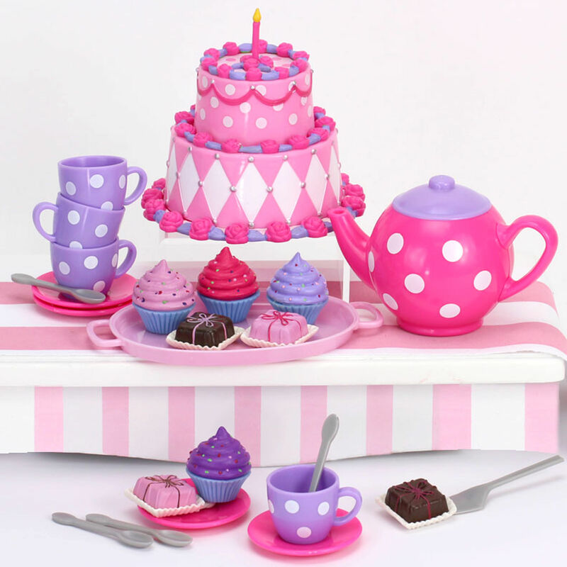 foto del prodotto teamson kids sophia s by complete cake tea party accessori fissati per bambole da 18 