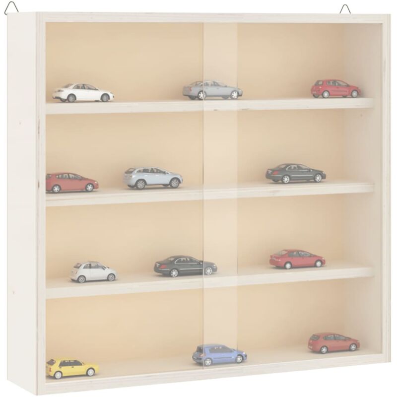 foto del prodotto teca da collezione in legno con porte 40x8,5x37 cm vidaxl