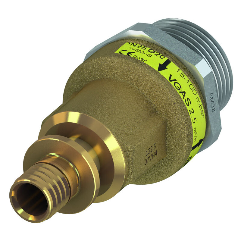 foto del prodotto tece armature de s curit gaz flex, utilisable verticalement vers