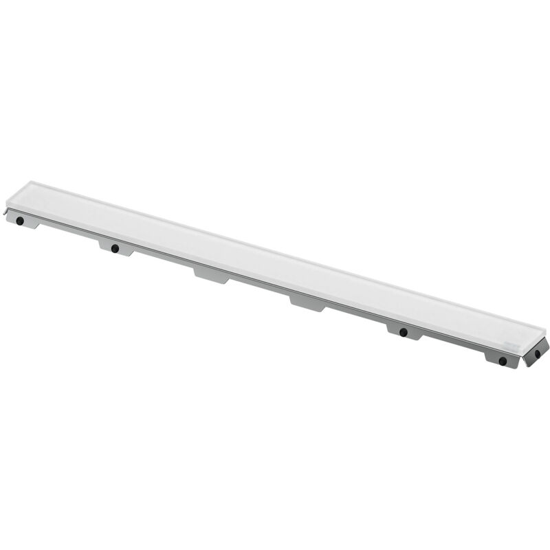 foto del prodotto tece drainline couvercle en verre, pour caniveau de douche, blanc