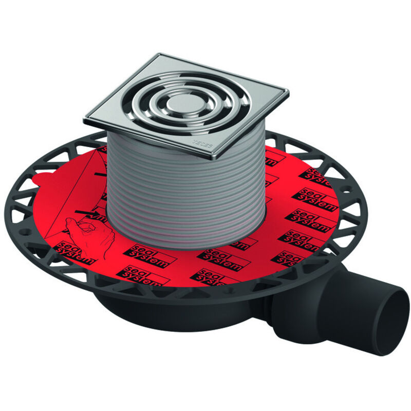 foto del prodotto tece - drainpoint s 112 set d vacuation, super plat, avec bride