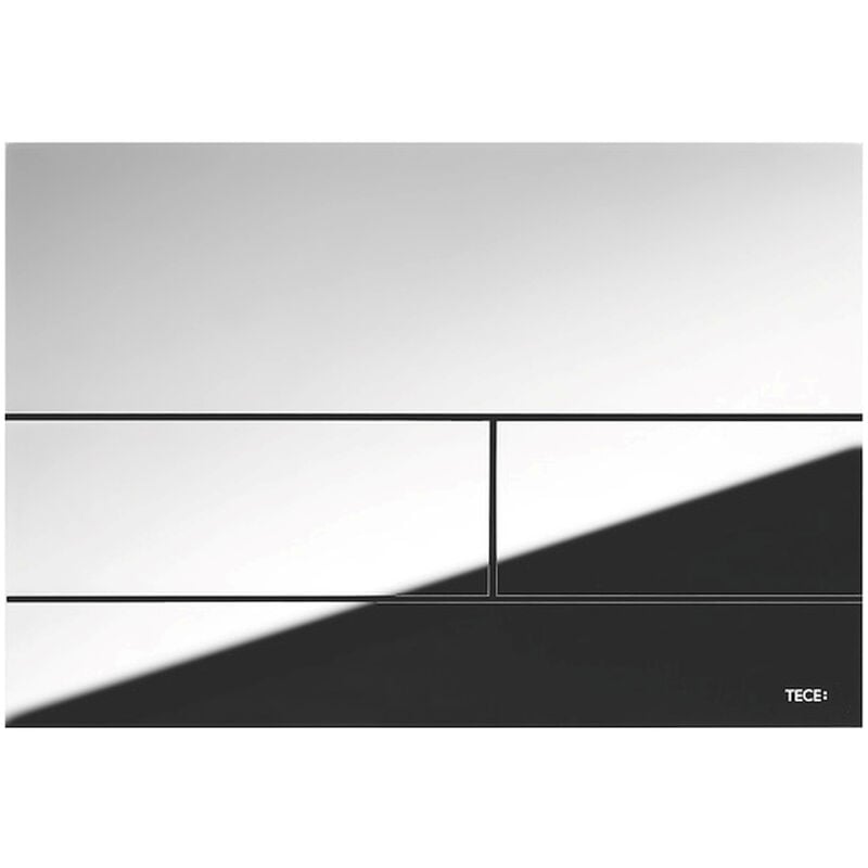 foto del prodotto tece placca2 wc 2 pulsanti acciaio tecesquare cromato codice prod 9240831