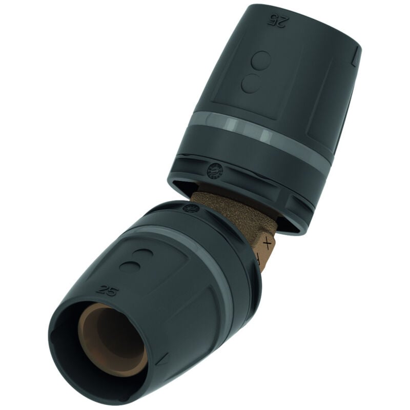 foto del prodotto tece raccord coud logo push, 45 , bronze rouge bronze au