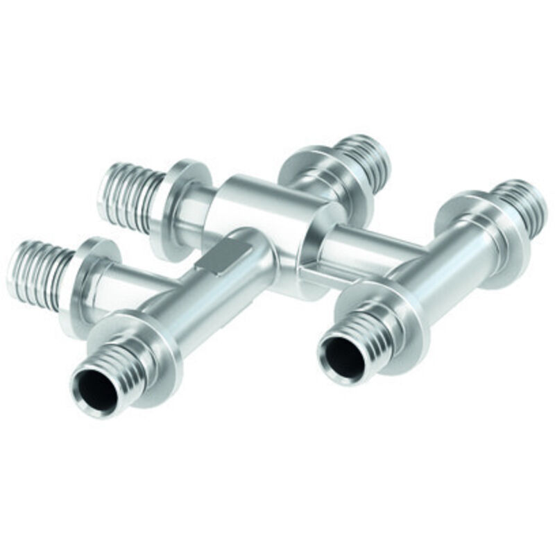 foto del prodotto tece raccord de croisement flex, laiton nickel , 718502, 718502