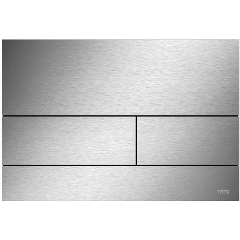 foto del prodotto tece tecesquare - placca di comando con finitura anti-impronti, acciaio inox spazzolato 9240830