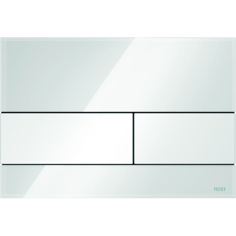 foto del prodotto tecesquare plaque de commande wc verre pour technique à deux
