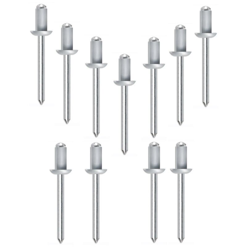 foto del prodotto tecfi - blister 25 pz rivetti a strappo rivetto alluminio testa bombata d 6x16 l mm