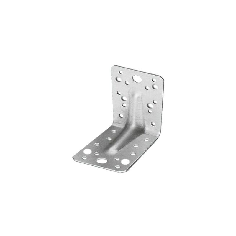 foto del prodotto tecfi piastra angolare 90 con nervatura staffa ancoraggio scarpa per fissaggio legno codice ks 07