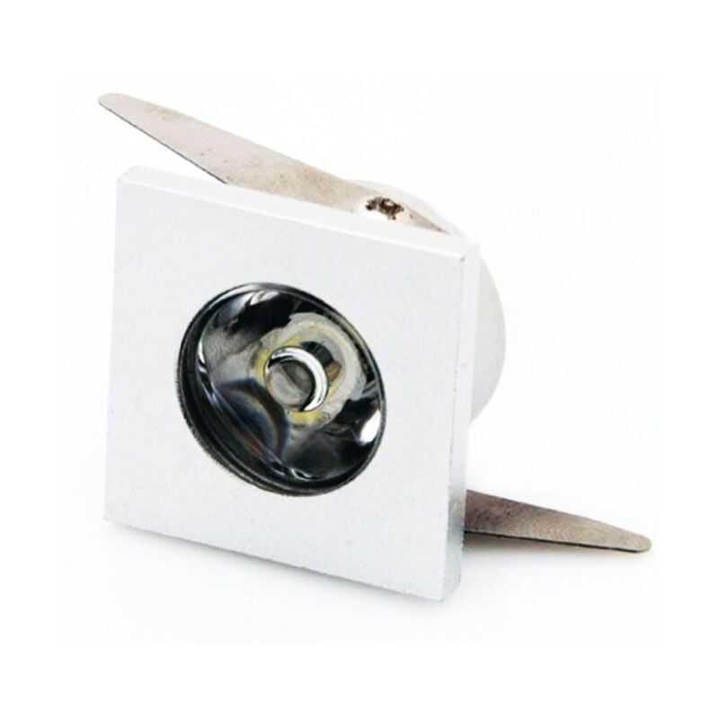 foto del prodotto tech it 1w faretto incasso led puntoluce 220v quadrato bianco 100lm bianco naturale