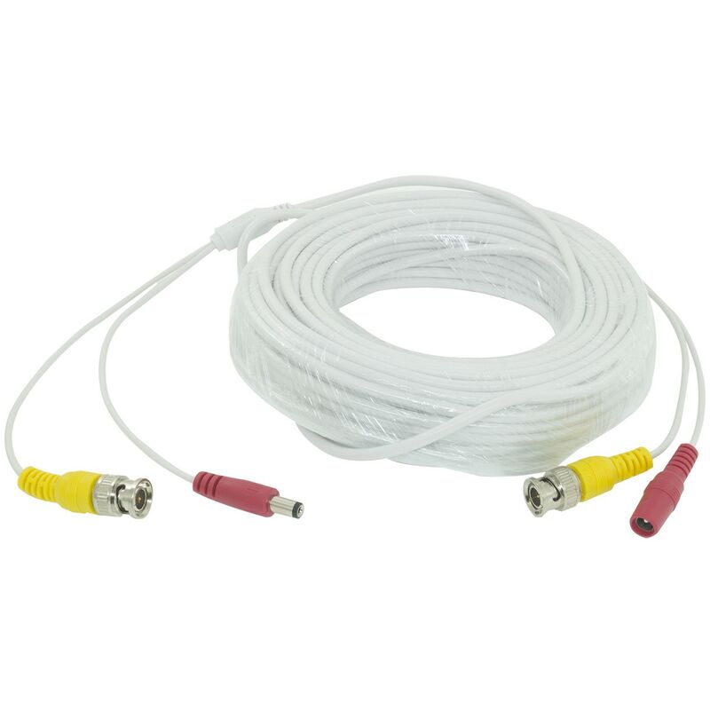 foto del prodotto tech it cavo telecamera prolunga bnc video audio rca alimentazione da 10 a 50 m 50 metri