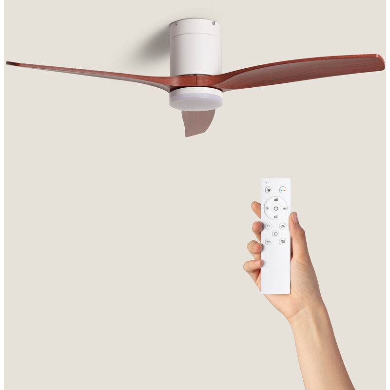 foto del prodotto techbrey legno scuro con luce controller a parete telecomando no