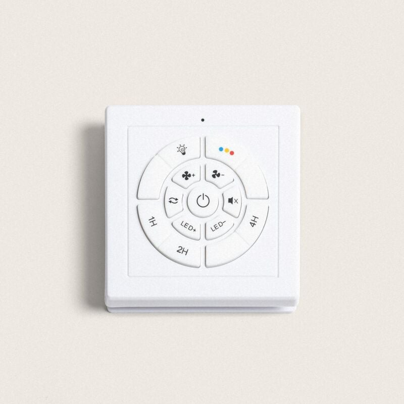 foto del prodotto techbrey legno scuro con luce controller a parete telecomando s 