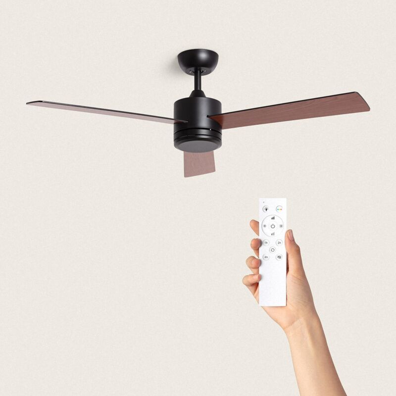 foto del prodotto techbrey nero legno scuro senza luce controller a parete telecomando no