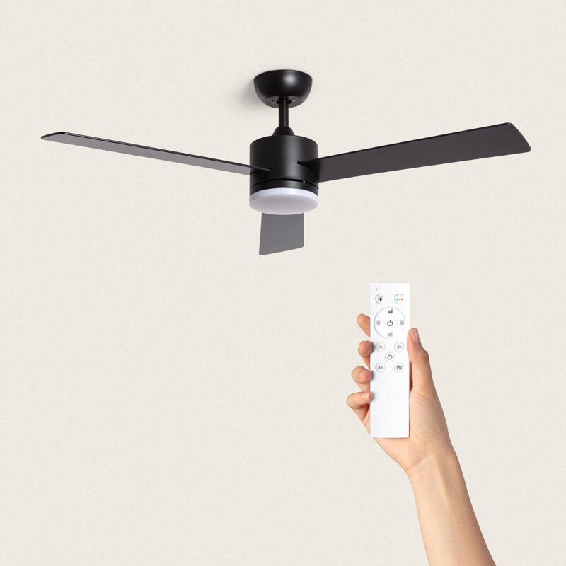 foto del prodotto techbrey nero nero con luce controller a parete telecomando no