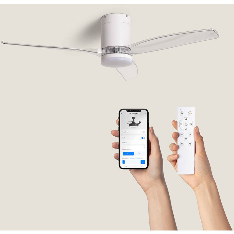 foto del prodotto techbrey trasparente con luce controller a parete telecomando s 