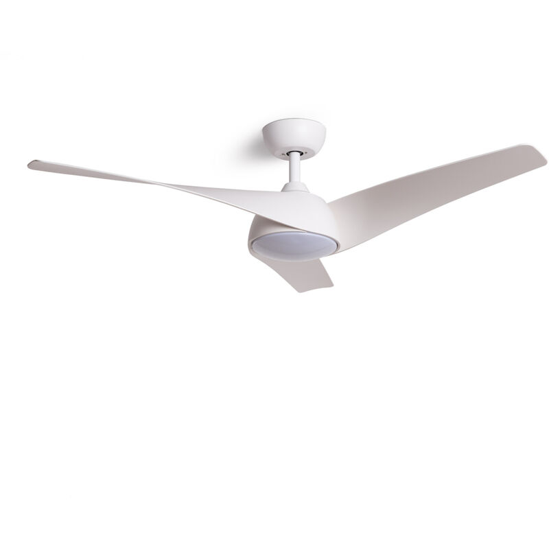 foto del prodotto techbrey ventilatore da soffitto silenzioso eubea 132cm motore dc , colore lama bianco, telecomando, con luce, wifi false