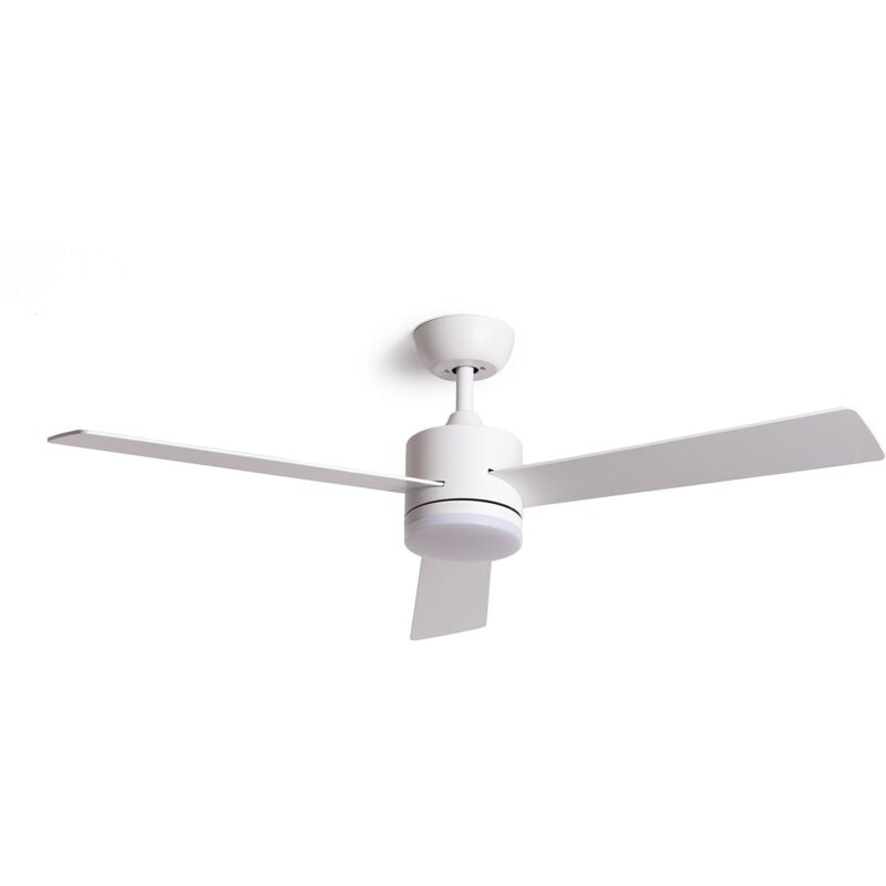 foto del prodotto techbrey ventilatore da soffitto silenzioso fleves 132cm motore dc, colore lama bianco, telecomando, con luce, wifi false