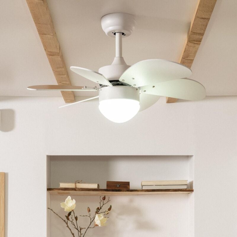 foto del prodotto techbrey ventilatore da soffitto silenzioso orion bianco 81cm motore dc bianco
