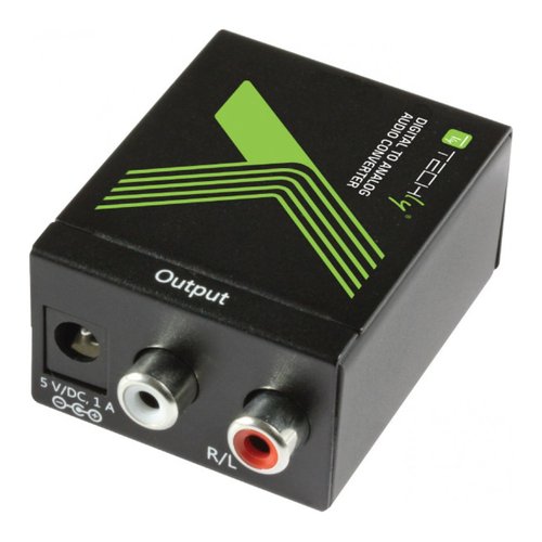 foto del prodotto techly convertitore audio da digitale spdif ad analogico idata spdif 3 