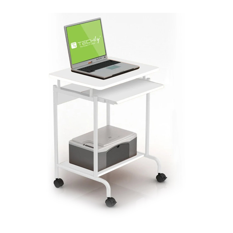 foto del prodotto techly ica tb s005w scrivania per computer bianco