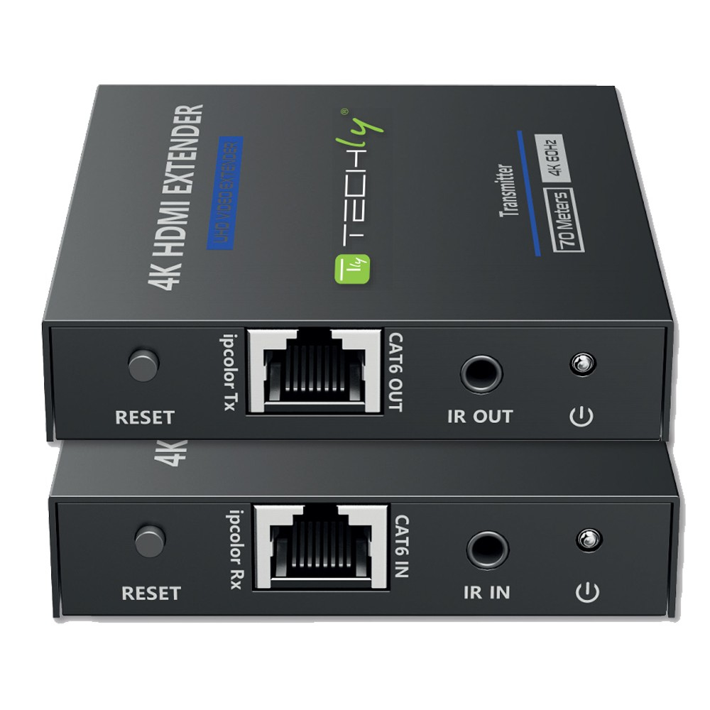 foto del prodotto techly idata ext 565 moltiplicatore av trasmettitore e ricevitore av nero