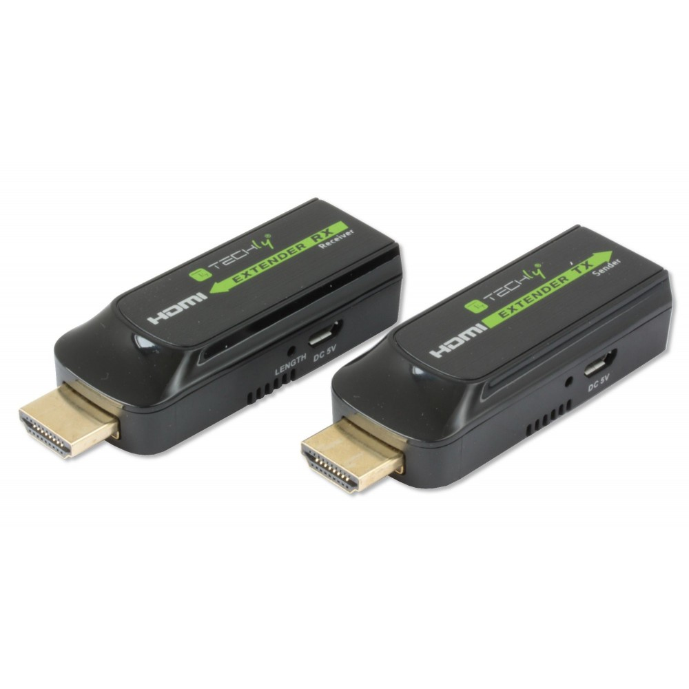 foto del prodotto techly idata ext e70s moltiplicatore av trasmettitore e ricevitore av nero