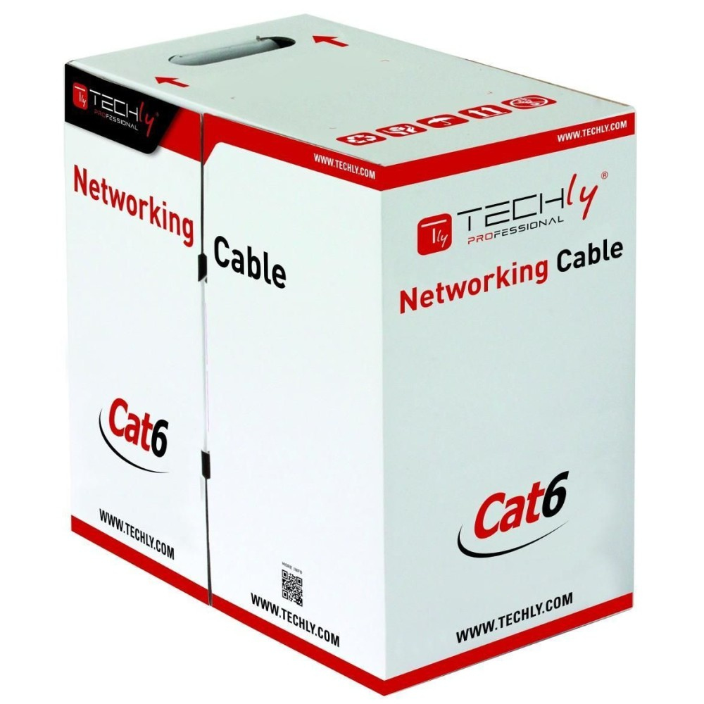 foto del prodotto techly matassa u utp cavo cat.6 cca 305m rigido grigio