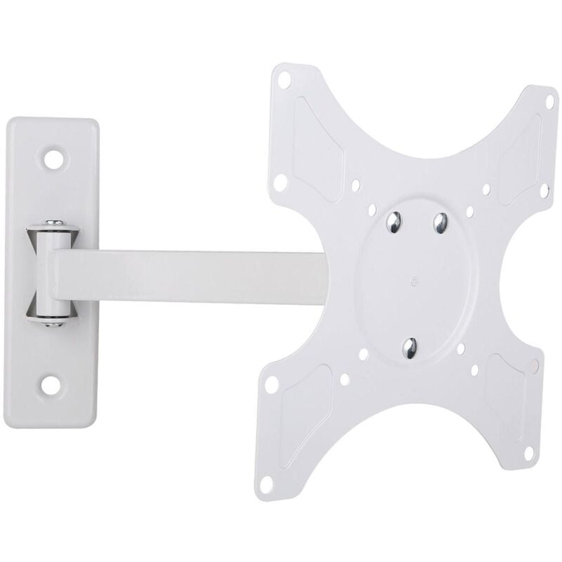 foto del prodotto techly - supporto a muro per tv led lcd 19 - 37'' inclinabile 2 snodi bianco