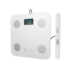 foto del prodotto techmade bilancia pesapersone body fat elettrodi 180kg nera